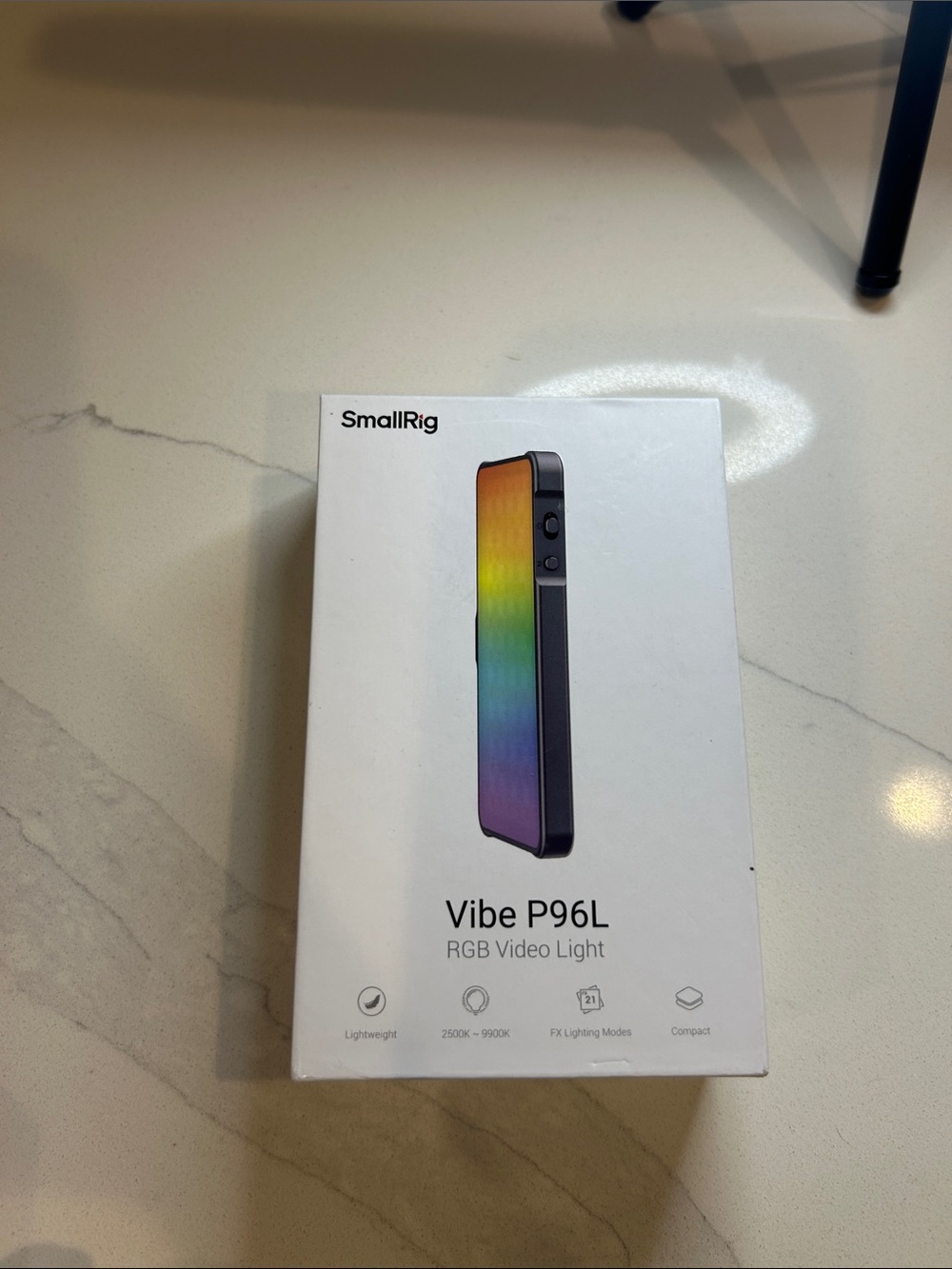 Vibe P96L RGB Video Light — Black with Rainbow RGB Panel new in box